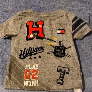Gray Cotton Toddler Tommy Hilfiger T Shirt